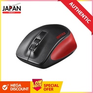 Buffalo BUFFALO Wireless BlueLED 3 Button Premium Fit Mouse Red BSMBW305MRD