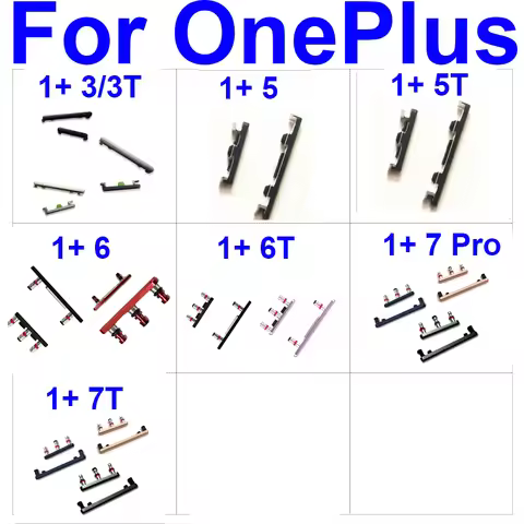 1 Set Volume Power Button Side Key Flex Cable For Oneplus 1+ 3 3T 5 5T 6 6T 7 7T Pro Power On Off Vo