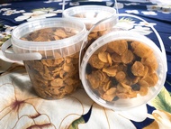 คอนเฟลกคาราเมล Caramel cornflakes ผสมลูกเกด กระปุกใหญ่