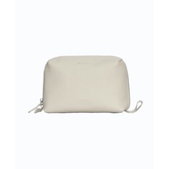 Aziza Leather Pouch: Ivory