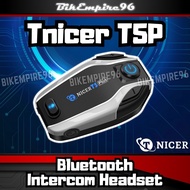 TNICER T5P 500m 2 Riders Bluetooth Helmet Intercom Headset Music Sharing 500m Range with Quality Sou