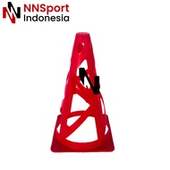 10 Pcs Cone Kerucut Alat Latihan Olahraga / 1 Set Kun Marker Sepak Bola / Kon Futsal Biru Merah Kuni