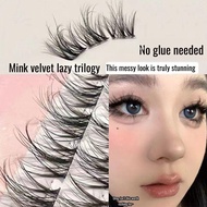 [Easy to Use] Glue-free 5D baby curved layered mink ve Mink Eyelashes/5D Lashes/No Glue/Soft Texture