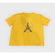 Hot Yellow Blouse | Paris Printed Blouse