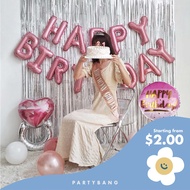 🇸🇬🚚 [Non Helium]Korean ins custom happy birthday transparent balloon surprise box cake decoration party baby photo props