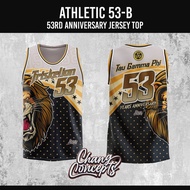 FREE CUSTOMIZE OF NAME AND NUMBETriskelion Fratshirt White  Sublimation 3d Tau Gamma Phi Triskelion 