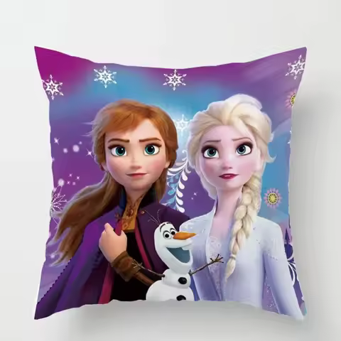 Cartoon Cushion Cover Frozen Elsa Anna Princess PillowCase Decorative/Nap Room Sofa Baby Children Gi