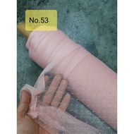 SOFT NET POLKA DOT BRIDAL (TULLE) BARU - KAIN NET POLKA DOT LEMBUT - (53)