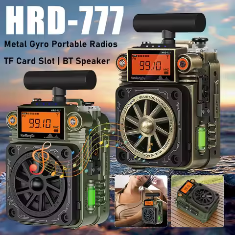 HRD-777 AM FM Radio Loud Speaker Portable Radios Pocket Radio Receiver Suitable For Outdoor Camping 