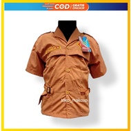 Short-sleeved elementary school girl scout uniform school uniform