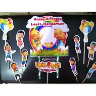 Upin ipin upin and ipin cake decoration topper