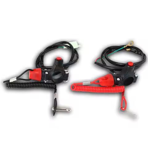 Off Tether Safety Stop Kill Switch Push Button For 2 Stroke Mini Moto Dirt ATV Quad 4 Wheeler Minimo