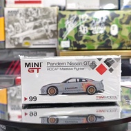 Mini GT Pandem Nissan GTR R35 Duck Tail Rocaf Malataw Fighter Taiwan Exclusive MGT 99