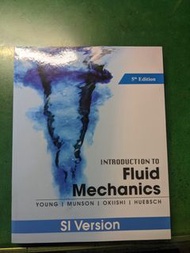 Introduction to fluid mechanics 5e Si version /流體力學原文書/機械工程用書