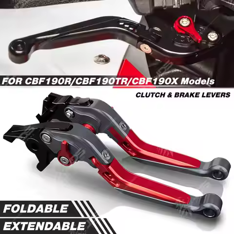 For Honda CBF190R/CBF190TR/CBF190X Clutch Lever Brake Lever Set Foldable Adjustable Handle Levers Mo