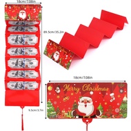 2025 Cross-Border Santa Dollar US Dollar 10 Card Slots Red Envelope Christmas Surprise Party Money B
