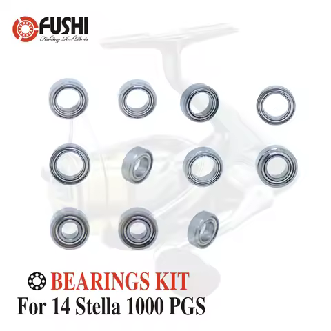 Fishing Reel Stainless Steel Ball Bearings Kit For Shimano 14 Stella 1000 PGS / 03238 Spinning reels