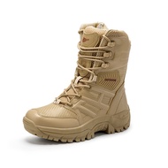 Desert Camel【Free Shipping】Men Delta Swat High Cut Tactical Military Combat Forces Shoe Boots Kasut Operasi