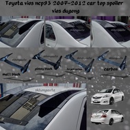 Toyota vios ncp93 2007-2012 car top spoiler forged carbon fiber accessories vios dugong skhongauto