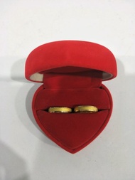 cincin couple emas asli kadar 875 polos