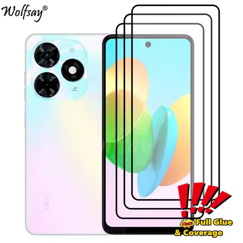 Full Cover Glue Screen Protector For Tecno Spark 20C Tempered Glass For Tecno Spark 20C Glass For Te