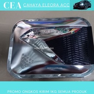 TANK COVER PREMIUM MOBIL CALYA - COVER TUTUP BENSIN MOBIL CALYA MODEL PREMIUM BLACK CHROME - AKSESOR