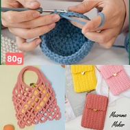 🇲🇾4mm 5mm Tube Yarn Core-filled Cotton Yarn | Knitting Crochet Yarn | DIY Cotton Core Yarn | Bag Yar