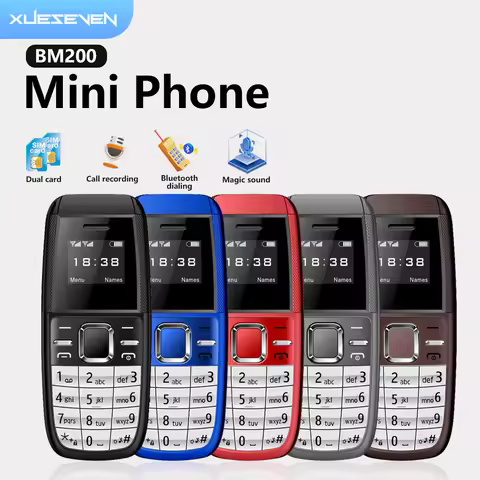 SERVO BM200 Mini Mobile Phone Dual SIM Standby Magic Voice Bluetooth Dial Wireless Bluetooth Earphon