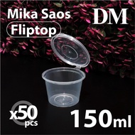 (Bekasi) 50 pcs Pack - 150 Sauce Container ML - Sauce Container - DM Sauce Container