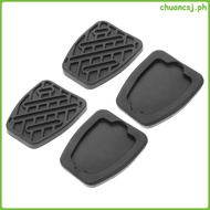 4pcs Clutch Pedal Pads Brake Pedal Cover Rubber Clutch Pedal Pad Anti- Pedal Cover Easy Installation