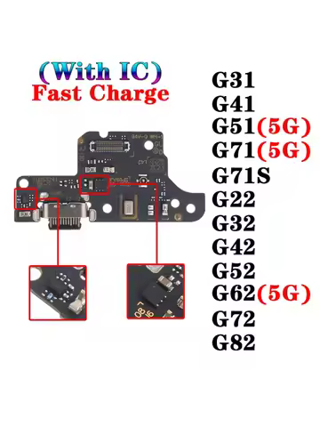 Usb Dock Charger Connector Ports for Motorola Moto G22 G32 G42 G52 G62 G72 G82 G31 G41 G51 G71S 5G C