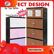 ⭐LOW PRICE⭐ Abbaware Wardrobe Wooden design  Almari Baju Storage Cabinet Drawer Cabinet