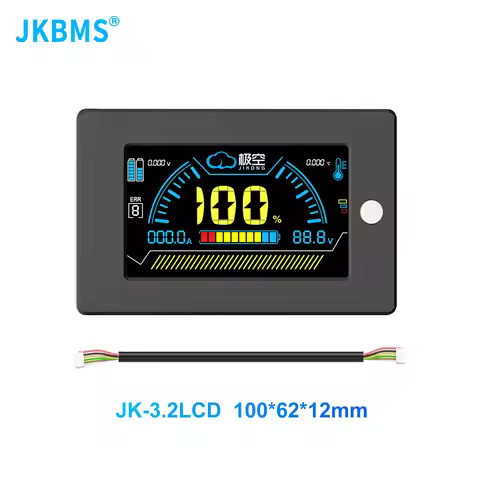 JKBMS Smart BMS LCD Display 3.2 Inch Lithium Battery Smart Bms Accessories Intelligent Battery Level