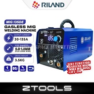 (3IN1) Riland MIG/MMA Gasless Welding Machine Flux Core Inverter Welder Set Mesin IGBT MIG 135DE