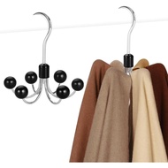 TOPIAHANGER Hoodie Hanger 2 Pieces Set, with 6 Wooden Balls, 360 Degree Rotation ° Rotating Wallet H