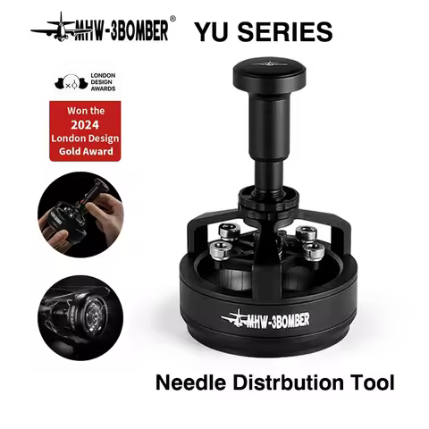 MHW-3BOMBER Yu Series WDT Tool 6-Needle Espresso Stirrer, Adjustable Depth Distribution for 51/53/58