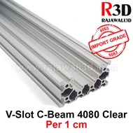 V Slot Aluminum Profile Extrusion C Beam 4080 CNC Frame 1cm
