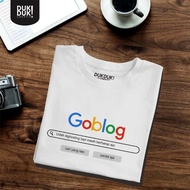 Unique Word T-Shirt GOBLOG G00GLE LOGO Men's Distro T-Shirt ViralWanita9