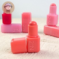 Fat Daigou Korea 2aN Pocket Cotton Mist Blush Stick Cheek Color Velvet Dual-Use Lip 3.5g 2an 2an blu