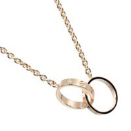 Cartier Baby Love necklace in 18K pink gold, approximately 7.2g, for women [pre-owned]