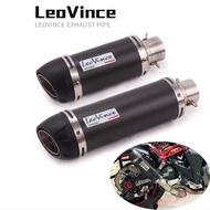 Universal Motorcycle Exhaust Muffler LeoVince Pipe Carbon Fiber Exhaust Muffler Pipe Caniste