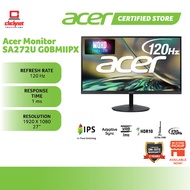 ACER SA272U G0BMIIPX 27" WQHD IPS 120HZ GAMING MONITOR -BLACK 2560 x 1440 (2K)