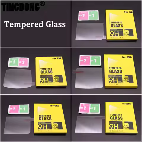 Anti Scratch Tempered Glass for Gameboy Advance GBA for Gameboy Color GB GBC GBP GBA SP Console Scre