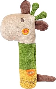 Fehn Rod Gripping Toy Giraffe - Motor Skills Toy for Babies to Promote Motor Skills and Senses - Bab