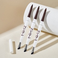 Daily New Arrival/ZVEV Double-Headed Soft Waxy Smooth Eyeliner Gel Pen Hold Makeup Color Rendering O