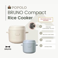POPOLO【BRUNO】Rice Cooker Mini 1.5L Multi-function Porridge Soup 3pax High Quality Electric cooker 10