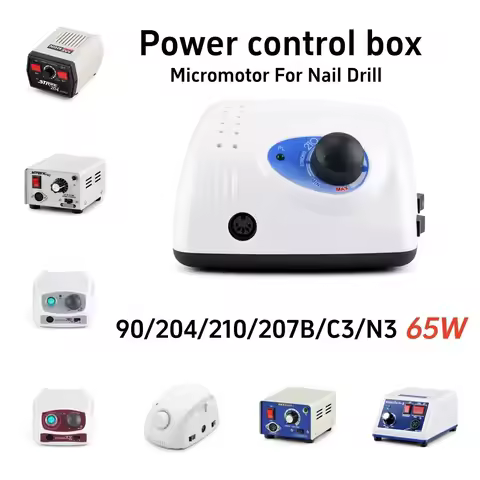 Strong 210 90 Marathon Champion 3 Electric Nail Drill Micromotor 65W Power Control Box with Foot Swi