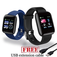 [HD Screen]116plus Smart Watch Heart Rate Monitor Blood Pressure Fitness Tracker