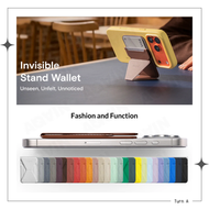 MOFT - MOVAS 專利純素皮革 Snap-on 磁吸式手機支架 |支援 MagSafe - Jet Black｜手機支架｜卡套