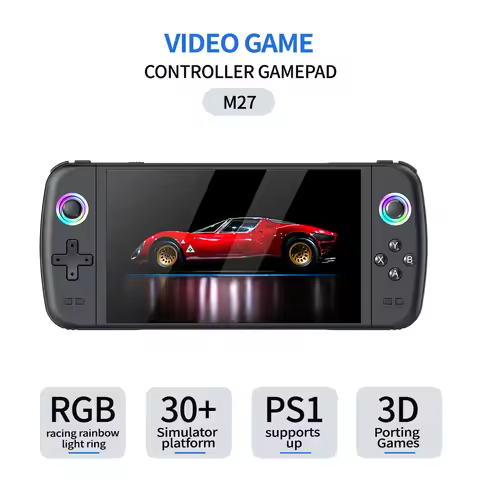 M27 Portable Pocket Retro Handheld Video Game Console 1024*600 Display 7.0 Inch Screen Gaming ﻿Suppo